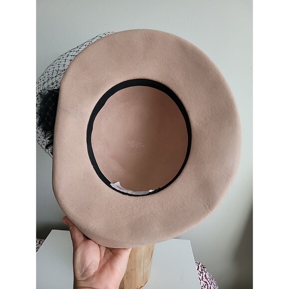 Vintage David M Tan Wool Hat Costume Cosplay Preppy